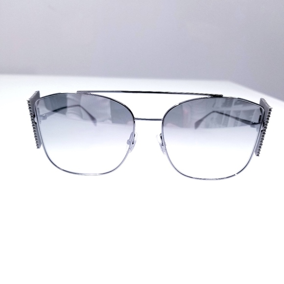 NWT FENDI FF 0380 G/S 6LB Ruthenium SUNGLASSES - Picture 5 of 8